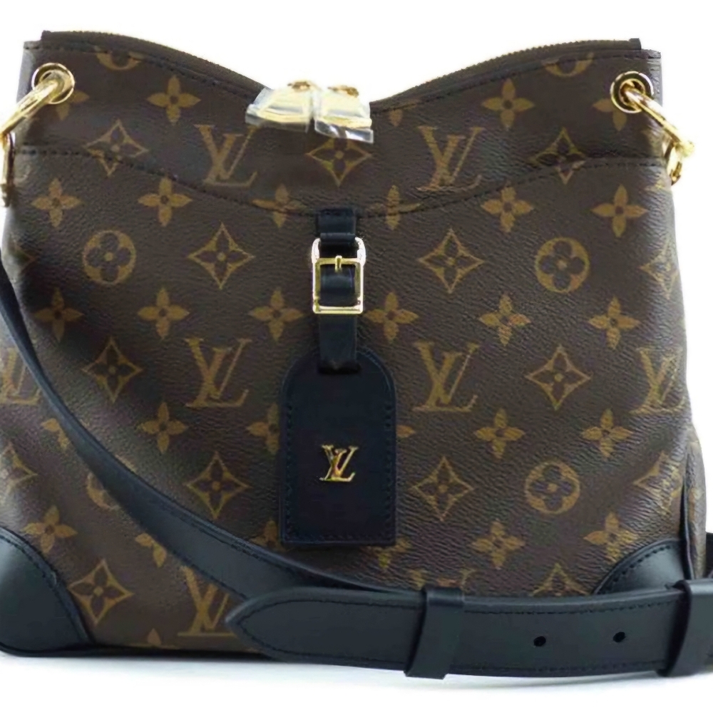 EUC LOUIS VUITTON 2021 MONOGRAM ODEON MM WITH BOX, RECIEPT AND DUSTBAG